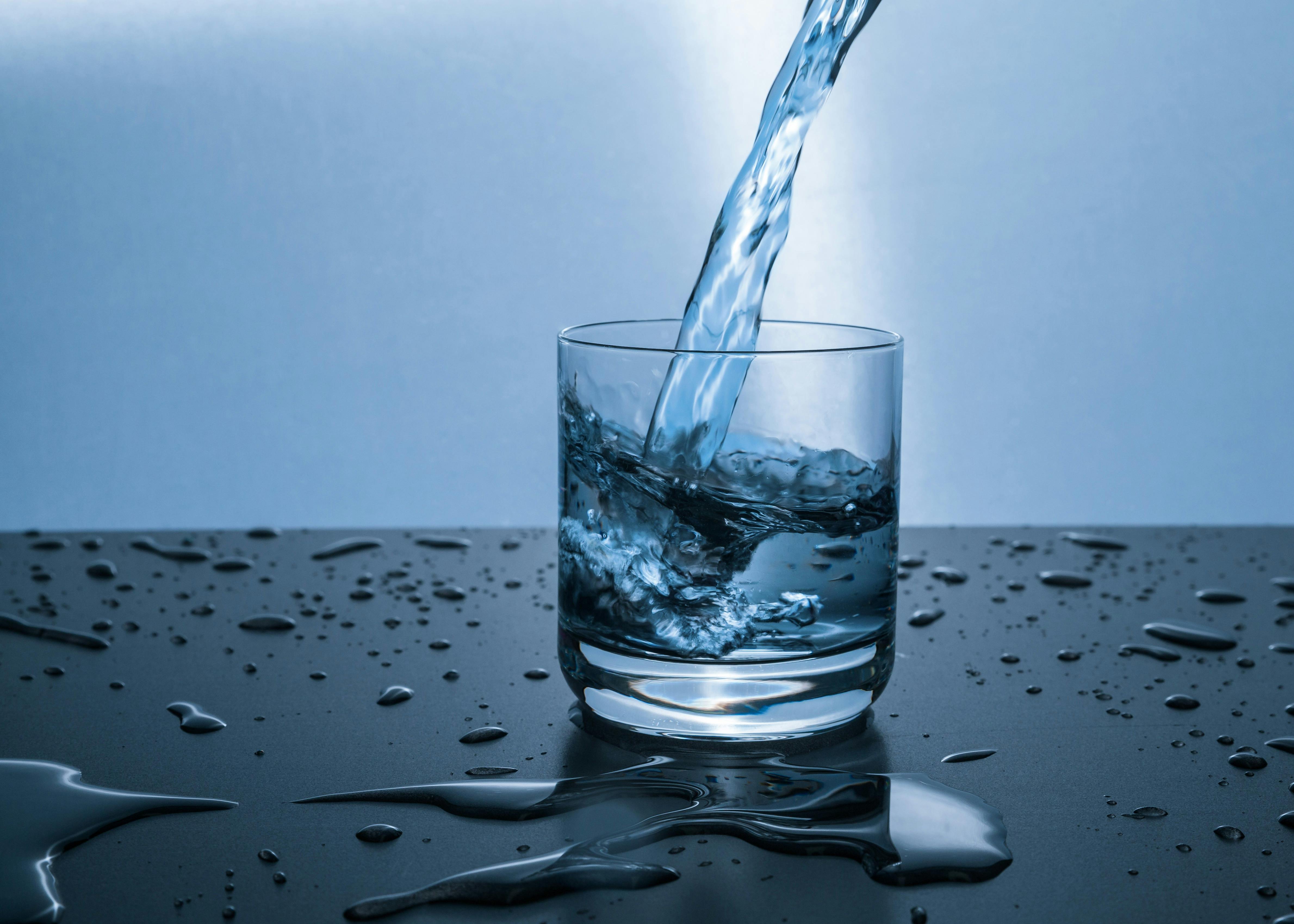 Glass of clean water