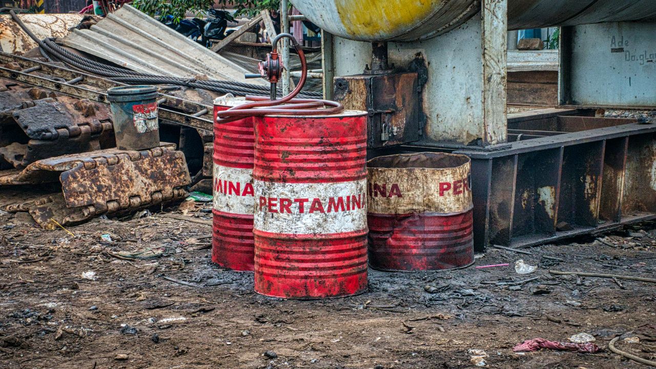 Dirty Chemical barrels