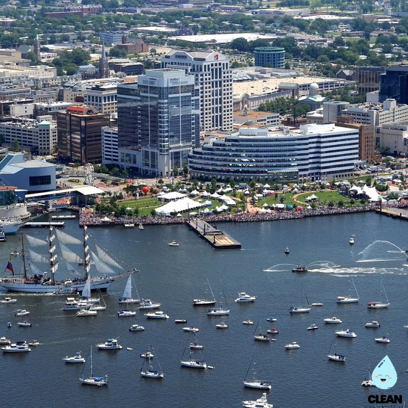 Waterfront view with boats