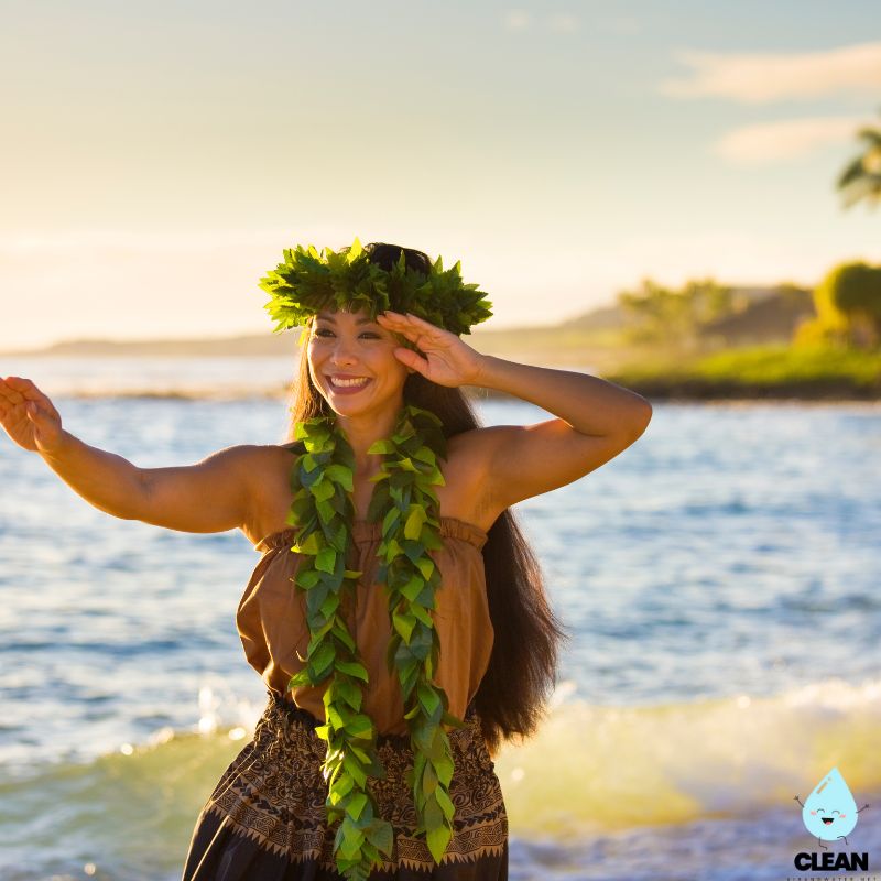A women dancing on the beach