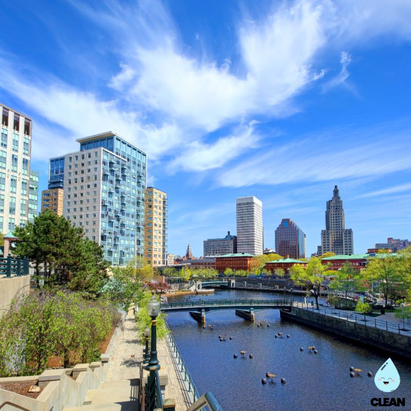 Providence buildings by the river