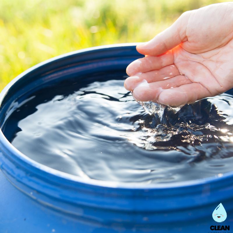 Water in a barrel
