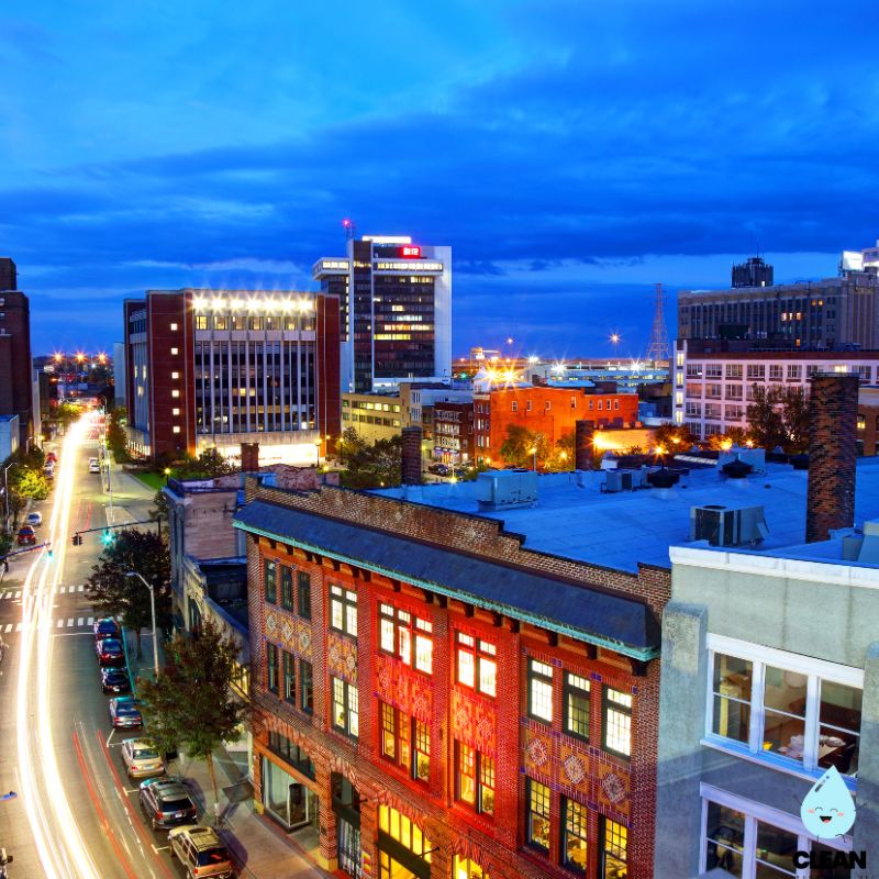 Bridgeport at night