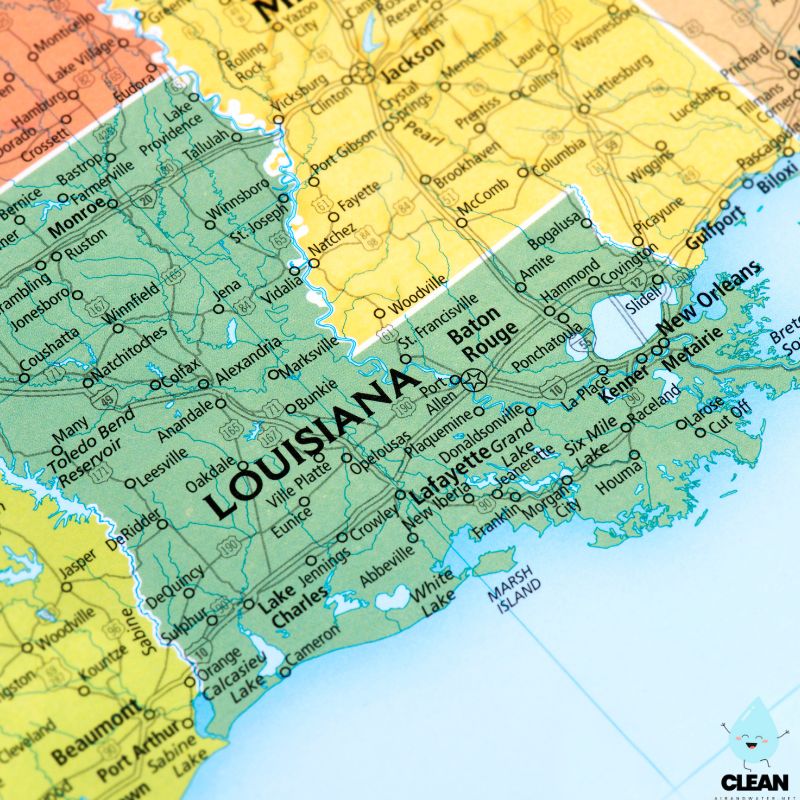 Louisana state map