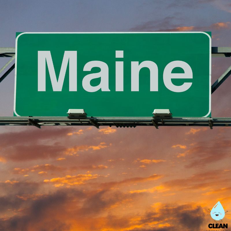 Maine population sign