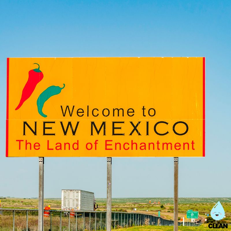 New Mexico state sign