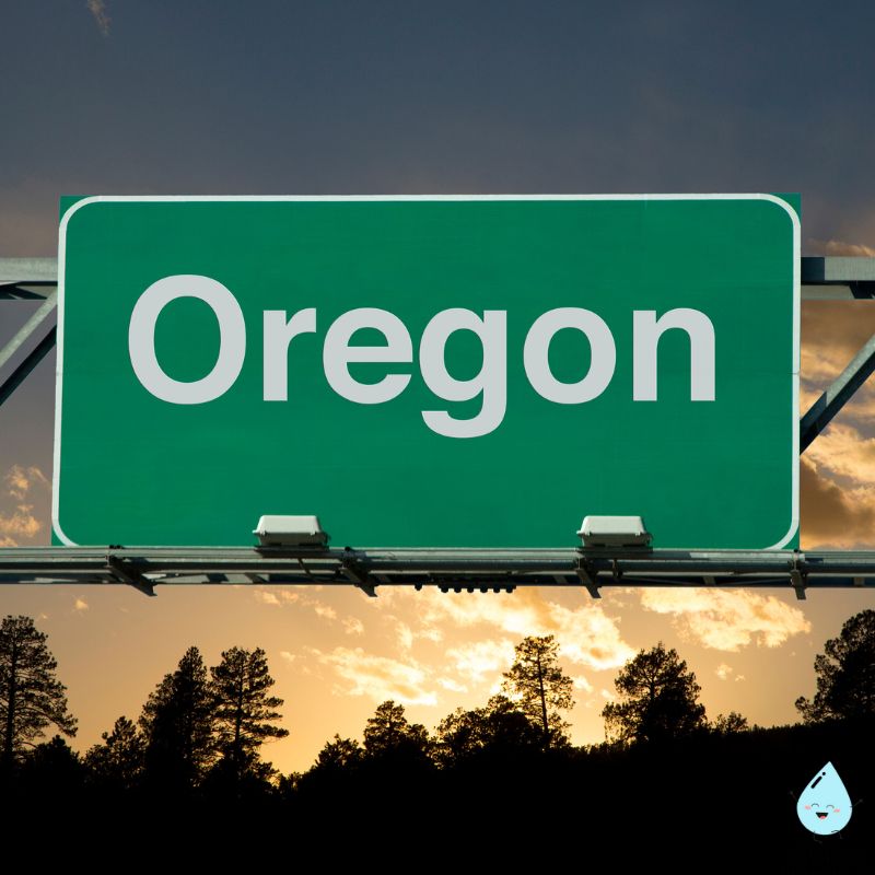 Oregon road sign