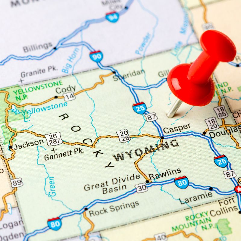 Wyoming State map