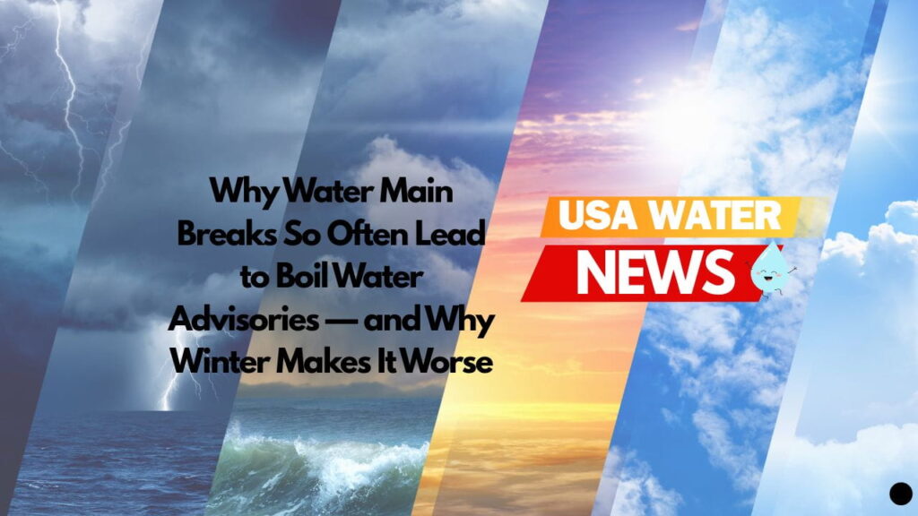 Why Water Main Breaks So Often Lead to Boil Water Advisories — and Why Winter Makes It Worse